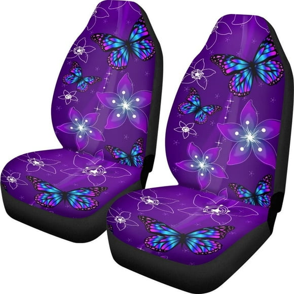 Butterfly car seat cover Car front bucket seat blanket General car seat cover