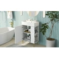 thumbnail image 4 of CoSoTower 21.6" White Bathroom Vanity, Combo Cabinet, Bathroom Storage Cabinet, Single Ceramic Sink, Right Side Storage, 4 of 9