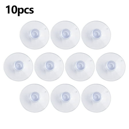 

10PCS Transparent Suction Cups for Kitchen Bathroom Glass Casement Wall Hooks