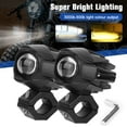 thumbnail image 4 of golytefs 2x Led Motorcycle Spot Light with Mount Brackets Auxiliary Motorcycle Headlight, 4 of 9