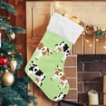 thumbnail image 5 of Coolnut Cow Print Christmas Stocking Personalized Large Candy Stocking, Xmas Stockings Decoration Hanging Gift for Family Holiday Party Ornaments Decor Fireplace, 5 of 7