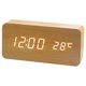 thumbnail image 4 of Reloj despertador LED Reloj de madera Control por voz Digital Madera, 4 of 5