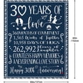 thumbnail image 3 of 30th Anniversary Wedding Gifts Blanket 60"x50" - 30th Anniversary Wedding Gifts for Couples/Wife - Romantic Gifts for Her - 30th Anniversary Decorations - 30th Anniversary Wedding Gift Ideas, 3 of 5