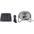 thumbnail image 1 of AVEKI Solar Panel Exhaust Fan, Wide Application Simple Installation Portable Low Noise Environment Friendly Solar Powered Exhaust Fan for Greenhouse 0517M, 1 of 7