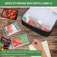 thumbnail image 2 of Caja organizadora de almacenamiento de semillas HomePetite con 26 ranuras y bolsa aislante, 2 of 9
