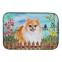 Pomeranian #2 Spring Dish Drying Mat