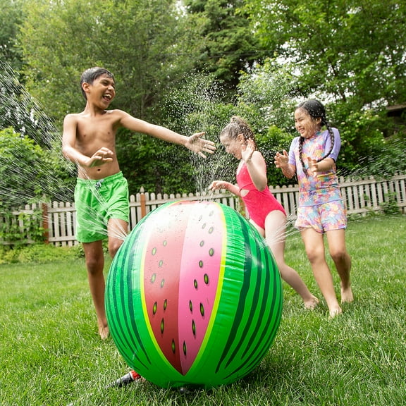 25 1/2" Play Fun Jumbo Watermelon Water Spraying Ball