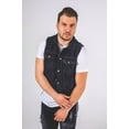 thumbnail image 3 of Skylinewears Mens Fashion Denim Vest Sleeveless Snap Front Cowboy Biker Jean Vest, 3 of 4