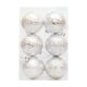 thumbnail image 2 of Juego de 6 Adornos Navideños: Bolas Pequeñas de 6 Cm con Diseño de Casita, Chapadas En Oro, de Plástico Irrompible, Ideales para Colgar En El Árbol o Decorar Cualquier Espacio., 2 of 6