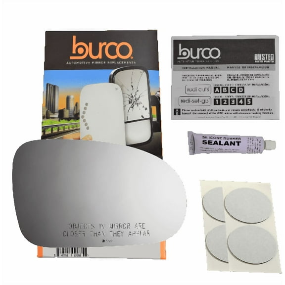 Fits 02-05 Fd Thunderbird, Right Passenger Convex Mirror Glass Lens W/Silicone