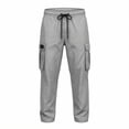 thumbnail image 7 of Zeliretfy Men's Pants Athletic Pants For Men Soft Material Practical Design For Athletic Activities Wide Leg Side Pockets Lightweight Straight Leg Multiple Pockets, 7 of 7