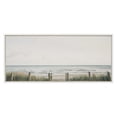 thumbnail image 3 of Kate and Laurel Sylvie Pale Sky Framed Canvas Wall Art by Emiko and Mark Franzen of F2Images, 18x40 White, Simple Skyline Landscape Nature Art for Wall, 3 of 7