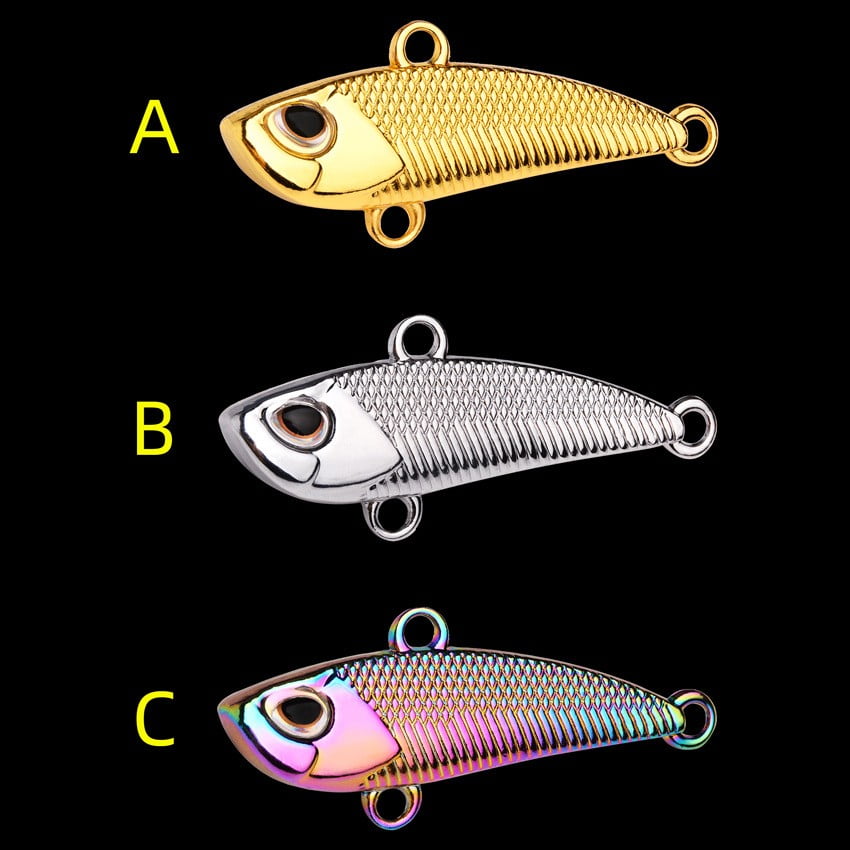6PCS Metal Vib Vibration Fishing Lures Wobble Rotating 7g-30g Spinner Spoon Bait