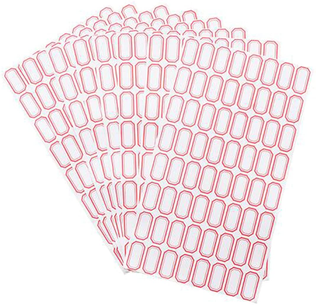 KIMMERIC STUDIO 6 Sheets - 1-3/8x2-1/2 Inch Oval Blank White Stickers (126 Total) Matte Finish-1279106