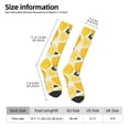 thumbnail image 7 of Knee High Socks for Men and Women, Cute Lemon Black Leaves Althletic Compression Socks, Support Long Tube Socks for Outdoor Sport, Calf Socks, High Stockings for Women Men, 7 of 7