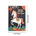 thumbnail image 4 of Amhnf 2026 New Year Horse Garden Flag For Home Outdoor Garden Yard Decor 12x18 inch, 4 of 5