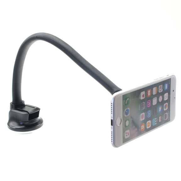 Car Mount for Motorola Moto G Play (2024) - Magnetic Holder Dash Windshield Strong Grip Long Gooseneck W1N for Motorola Moto G Play (2024)