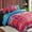 dark pink, variant on Bohemian Print Quilt Set for Double Bed, Large and Extra-large Bedding, Soft Microfiber Lightweight Bedding, Suitable for All Seasons