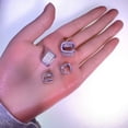 thumbnail image 2 of White Gold Plated Earrings Small Chunky Earrings for Women Trendy Zirconia Hypoallergenic Cute Thick Hoops Earing Jewelry for Women Gifts 2Pairs, 2 of 8