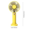 thumbnail image 4 of Ounissouiy Ventilador de mano Aparato doméstico a Dispositivo electrónico Enfriador de aire Escritorio Verano Accesorios para el aula Mini Accesorios para electrodomésticos Amarillo Talla grande Ounissouiy HA062682-03B, 4 of 6