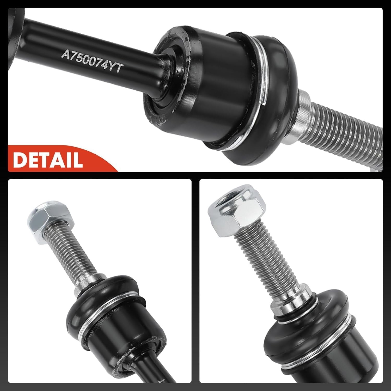 A-Premium Front Sway Bar Link Stabilizer Link Compatible with Ford F-150 F150 2009-2020 Expedition 2007-2021 & Lincoln Navigator 2007-2019 Replace# 7L1Z5K483B 7L1Z5K483C 2-PC Set