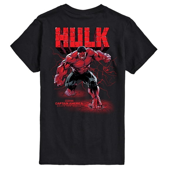 Marvel Captain America: Brave New World - Red Hulk Oversized - Men's Short Sleeve Graphic T-Shirt