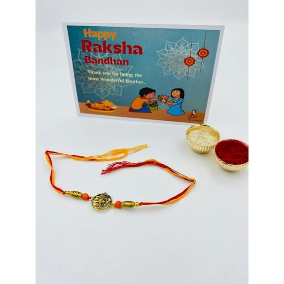 Traditional Ganpati Rakhi Thread – Elegant Design for Raksha Bandhan 2025
