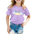 thumbnail image 2 of Toddler Shirts For Girls Summer Toddler Girl Short Sleeve Shirt Trendy Summer Clothing Little Girls Clothes 12-18 Months Cute&nbsp;Girl&nbsp;Clothing, 2 of 4
