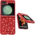 thumbnail image 5 of Compatible with Samsung Galaxy Z Flip 5 Case Glitter Bling Samsung Z Flip 5 Phone Case for Girls Cute Bumper Shockproof Protective Cases (Red), 5 of 14