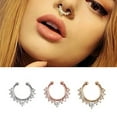 thumbnail image 3 of Nose Ring Fashion Rhinestone Decorative Creative Nose Hoop Nose Piercing Jewelry, 3 of 6