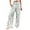 White B, variant on Ecqkame Wide Leg Pants Woman Yoga Printed Pants Stretch Summer Casual Loose Trousers palazzo pants Black L