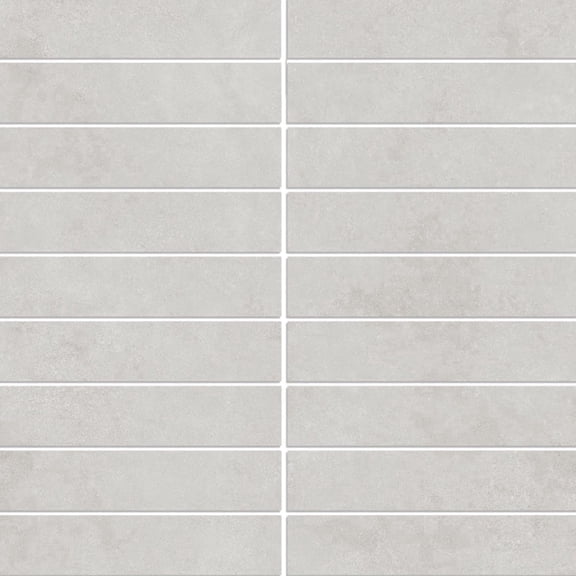 The Tile Life Foundry 4" x 4" Ceniza Matte Porcelain Mosaic Tile Sample, 1 Piece