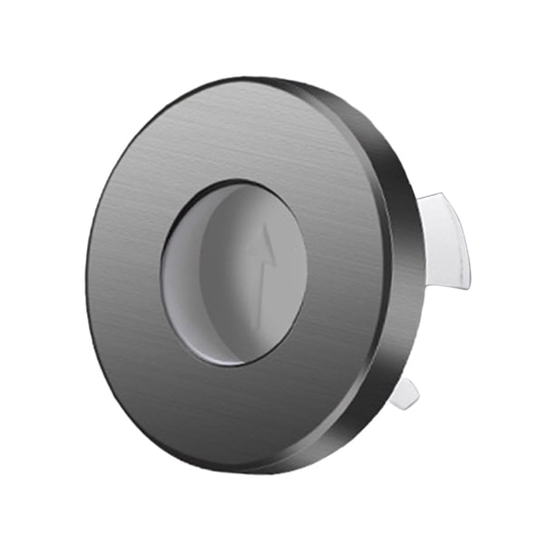 Cubierta de Desbordamiento Del Fregadero Del Baño, Tapón de Desbordamiento Del Fregadero, Círculo de Tocador Del Baño, Cubierta Del Orificio Del Lavab Gris