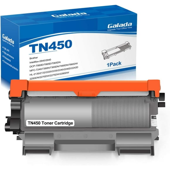 Galada Cartouche de Toner Compatible pour Frère TN450 TN420 TN-450 TN-420 pour HL-2270DW HL-2280DW HL-2230