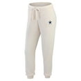 thumbnail image 4 of Women's WEAR by Erin Andrews  Oatmeal Dallas Cowboys Plus Size Rib-Knit Long Sleeve T-Shirt & Pants Lounge Set, 4 of 6