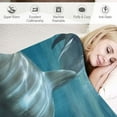 thumbnail image 3 of ONETECH Dolphin Blanket Super Soft Blankets - Dolphin Throw Blanket Gift for Adult Women Men Teens Dolphin Lovers - Dolphin Fluffy Cozy Blanket Decor Sofa Bed Couch, 3 of 6