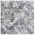 thumbnail image 2 of SAFAVIEH Amelia Alastar Abstract Distressed Area Rug, Charcoal/Ivory, 6'7" x 6'7" Square, 2 of 11