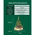 thumbnail image 3 of Christmas Building Blocks Music Box Toy Sets, Green Crystal Christmas Tree 558 Pieces, Holiday Decoration Block Kit with Music, 3 of 8