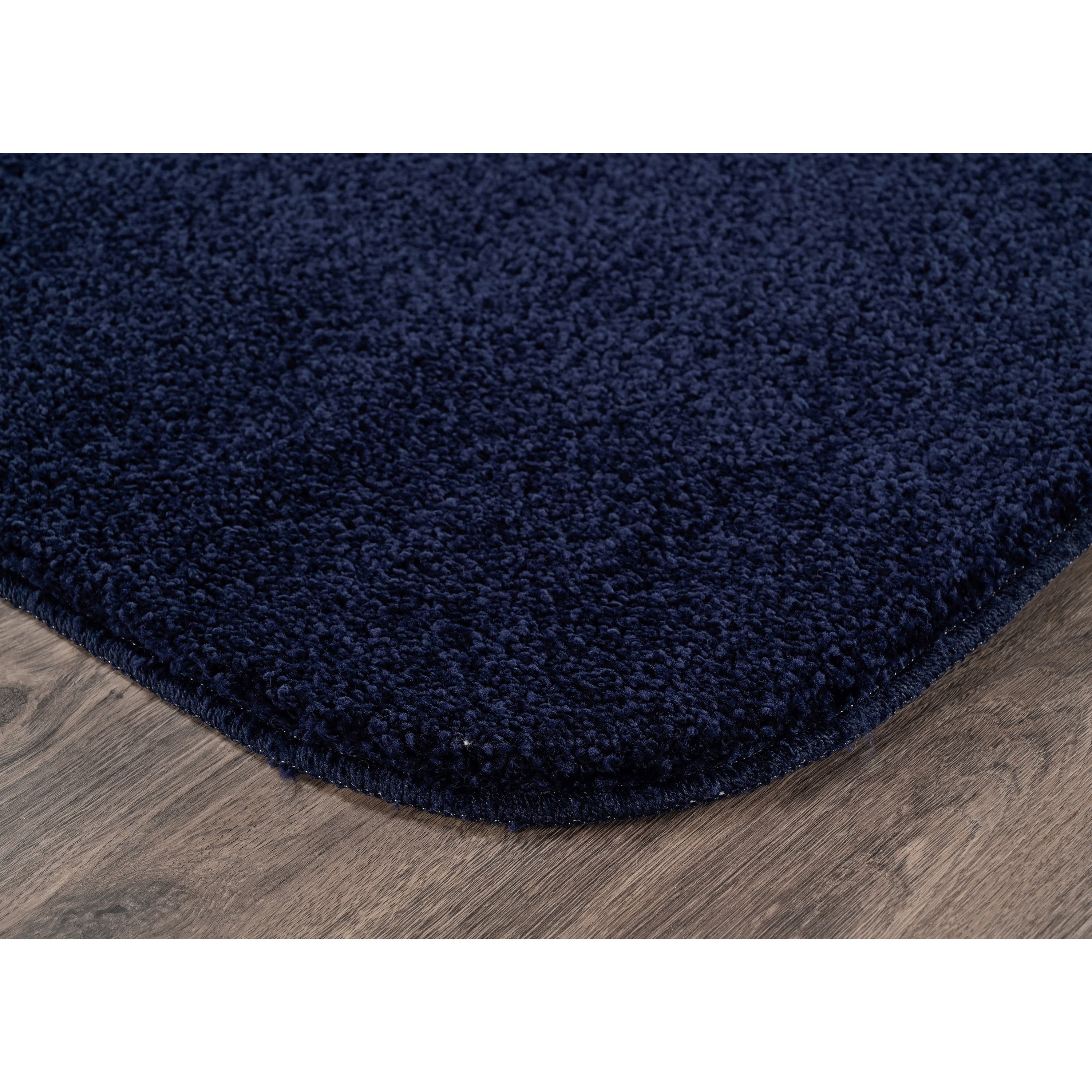 Garland Rug Sedona Washable Bath Rug Set, 3 Piece Set (2 Bath Rugs, & Contour Rug) Navy