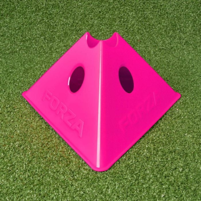 FORZA Jumbo Triangle SuperCones | Professional Football Training Cones with Triangular Design - Ideal for Speed, Agility, and Footwork Drills [Pack of 20 with Carry Bag]