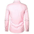 thumbnail image 3 of Men's Tuxedo Shirts Slim Fit Ruffled Wedding Dinner Tops Shirts, 3 of 5