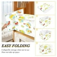 thumbnail image 4 of Colorful birds seamless pattern Large Storage Bins with Linen Collapsible Foldable Storage Cubes Fabric Closet Organizer Containers box with Flip-Top, 4 of 5