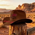 thumbnail image 4 of Evdexr 250Th Anniversary Usa Hat Novelty Retro Patriotic Cowboy Hats 1776 - 2026 Unisex 4Th of J uly Vintage Western Caps Brown, 4 of 5