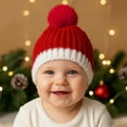 thumbnail image 2 of Adorable Winter Knit Hat for Babies Soft Warm Cap Cold Weather Accessory Cozy Yarn Holiday, 2 of 4