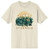 Marvel Eternals Movie Characters Packaged Men’s Natural Ground T-Shirt-XL