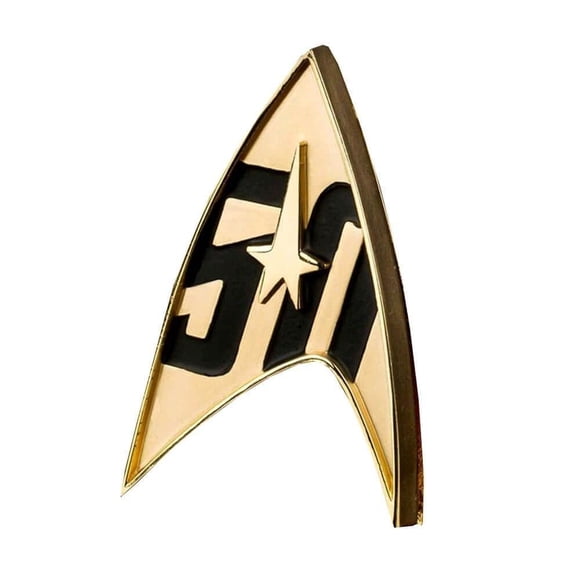 Insignia magnética del 50 aniversario de Star Trek de QmX
