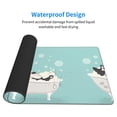 thumbnail image 3 of Naloa French Bulldog Taking a Bath Gaming Mouse Pad Large Mouse Mat Long Extended Desk Pad Non-Slip Rubber Mice Pads Stitched Edges Thin Pad (16x29.5 Inch), 3 of 8