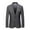 Grey, variant on Mens Formal Blazer Coat Single One Button Solid Color Casual Stretch Lightweight Outwear Business Party Elegant Overcoats