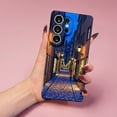 thumbnail image 2 of SKLYDDI Multicolor Tranquil Cityscape for Galaxy S25 Case - Impressionistic TPU Cover, Calm Streetlight Design, Aesthetic, 2 of 7