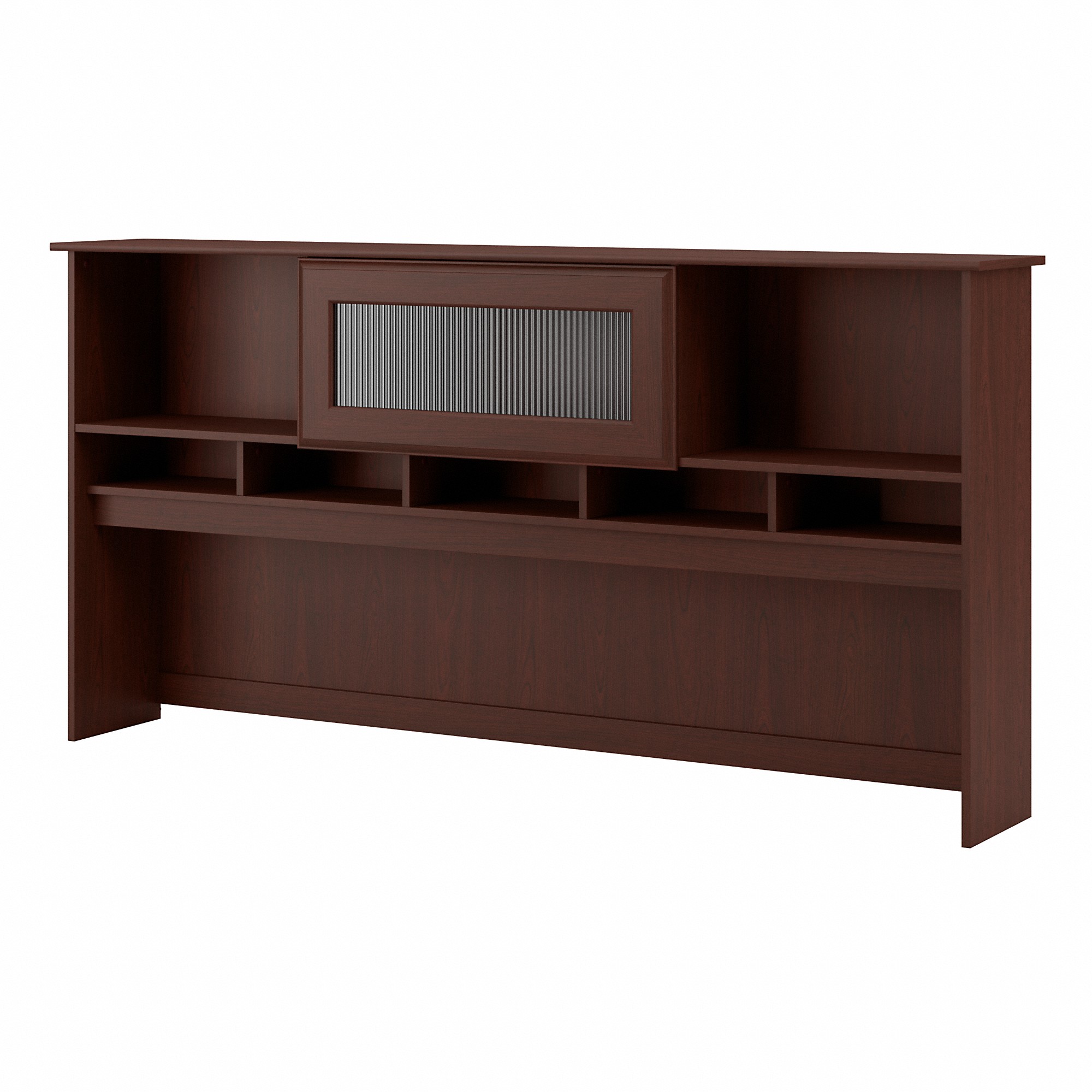 Cabot Modern 72W Hutch with Storage, Fits 72 W Desk (sold separately) in Harvest Cherry - image 2 of 8